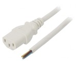 Cablu Alimentare IEC C13 1m Alb 10A 250V