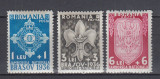 ROMANIA 1936 LP 115 JAMBOREEA BRASOV SERIE CU SARNIERA