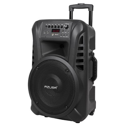 Boxa tip troler Azusa, 20 W, 2 microfoane incluse, Bluetooth, radio FM foto