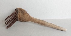 Darac traditional de canepa 100 ani vechime, scarmanatoare vintage originala