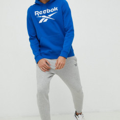 Reebok bluza barbati, cu glugă, cu imprimeu