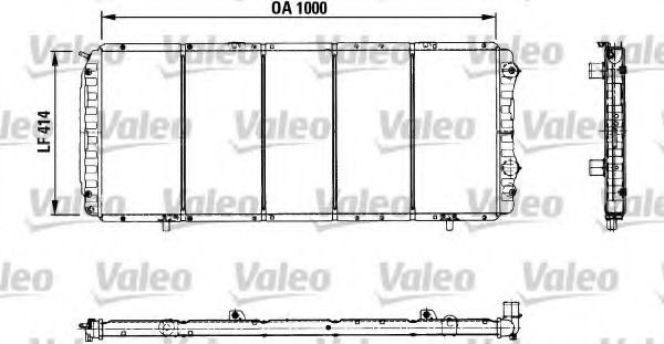 Radiator, racire motor PEUGEOT BOXER platou / sasiu (ZCT) (1994 - 2002) VALEO 730999