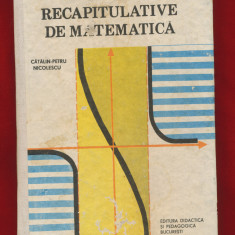 Catalin-Petru Nicolescu "Teste recapitulative de matematica" - 1989