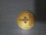 comisia Romana de Istorie Militara -80 de ani de la Intrarea Romaniei in prima conflagratie Mondiala .Verso ordinul Mihai Viteazu .Medalie bronz 50 mm