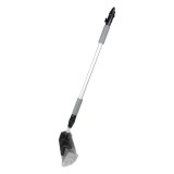 Perie telescopica cu flux de apa pentru spalare auto 160 cm AMiO, peri moi, maner aluminiu, latime 29 cm, pentru masini, autoutilitare, rulote si