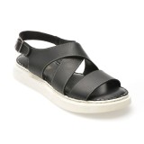 Sandale SHOOZY negre, EV4036, din piele naturala