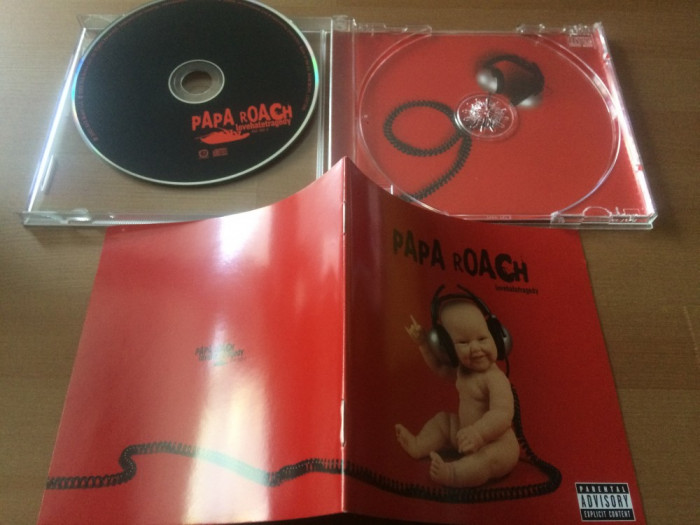 papa roach lovehatetragedy 2002 album cd disc muzica rock nu metal mapa vg+