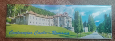 M3 C3 - Magnet frigider - tematica turism - Castelul Cantacuzino - Romania 36 foto