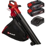 Einhell VENTURRO 18/210 PXC + Twinpack CB + 4514095 - Suflanta de gradina 180 m3/h + Set 2 acumulatori si incarcator Li-Ion 18 V 2.5 Ah