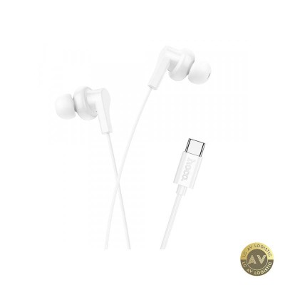 Handsfree USB-C HOCO M114 Alb foto