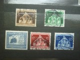 Lot 5 Timbre Vechi Germania al Treilea Reich 1936-1938 - Zeppelin 25 Pf, Congresul Municipiilor -A228