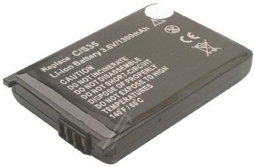 GSMA36162C 3,6V-1300MAH LI-ION ACUMULATOR GSM SIEMENS PRISMATIC 7MM COM