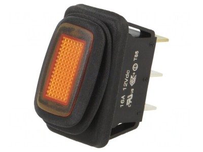 Comutator Rocker ON-OFF 16A 12V IP65 Chihlimbar foto