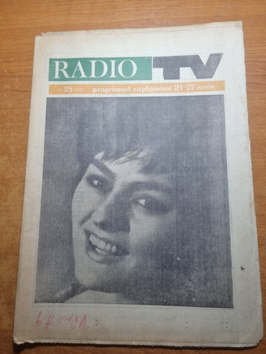 revista radio tv 21 - 27 iunie 1970