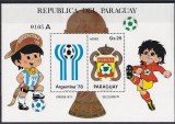 PARAGUAY, FOTBAL - COLIȚĂ MNH, Nestampilat