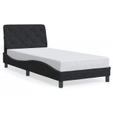 Cumpara ieftin Cadru de pat fara saltea, negru, 90x200 cm, catifea