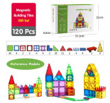 Set de constructie magnetic 3D - 120 piese PlayLearn Toys, MAGPLAYER