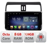 Navigatie Toyota Prado J150 2018+ Android 10 Octa Core 8GB RAM 128GB 4G