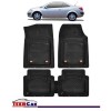 Covorase Auto TeamCar&reg; Tip Tavita Compatibile Renault Megane II Cabrio (2002-2009) Negru, Cauciuc, Oem