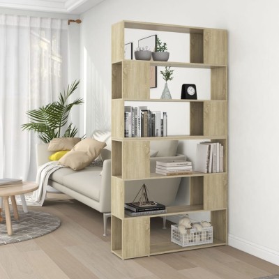 Bibliotecă/Separator cameră, stejar sonoma, 100x24x188 cm foto