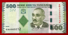 Tanzania 500 Shillings ND 2011 UNC necirculata ** foto