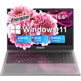 Laptop Energizer EnergyBook 15.6&#039;&#039;, Intel Celeron N4020, 8GB RAM DDR4, Intel UHD Graphics 600, 256 GB SSD, Windows 11 Home, Gri
