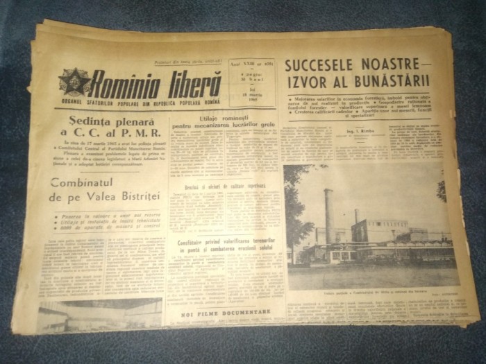 24 ZIARE ROMANIA LIBERA 1965