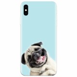 Husa silicon pentru Apple Iphone XS, Happy Dog