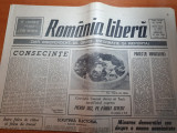 Ziarul romania libera 23 mai 1990-art despre grevistii foamei