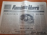 ziarul romania libera 23 mai 1990-art despre grevistii foamei
