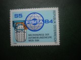 HOPCT TIMBRE MNH 747 CONGRES INGINERI AUTOMOBILE 1984 -1 VAL AUSTRIA, Nestampilat