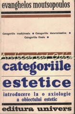 Categoriile Estetice - Evanghelos Moutsopoulos - Tiraj: 3230 Exemplare foto