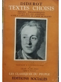 Diderot - Textes choisis, vol. 1 (editia 1952)