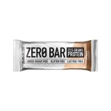 Baton Proteic Zero Bar BioTechUSA, Cappuccino, 50g x 20 buc, Fara Gluten, Fara Zahar, Proteine din Lapte, Fibre, Gustare Proteica