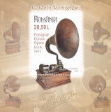 MUSICA;FONOGRAF EDISON OPERA S.U.A. 1911,BLOCK 2020,MNH,ROMANIA., Muzica, Nestampilat