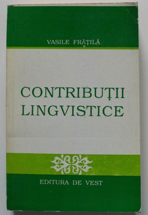 Vasile Frățilă - Contribuții lingvistice