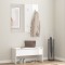vidaXL Set de mobilier pentru hol, alb extralucios, lemn prelucrat 808789