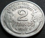 Cumpara ieftin Moneda istorica 2 FRANCI - FRANTA, anul 1947 *cod 3904 - litera B, Europa