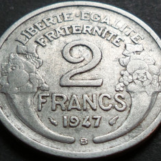 Moneda istorica 2 FRANCI - FRANTA, anul 1947 *cod 3904 - litera B