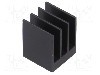 Radiator extrudat, aluminiu, 15mm x 15mm, neagra, Advanced Thermal Solutions - ATS-54150R-C1-R0