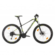 Bicicleta MTB Sprint Apolon 29 Negru Mat/Verde Neon 440 mm foto