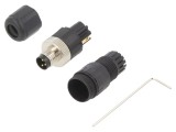 Conector M8 Tată 3 PIN IP65 60V 3A