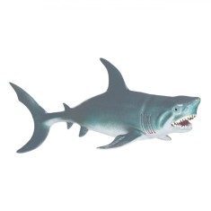 Jucarie Rechin, Plastic, 32 cm, Gri/Albastru foto