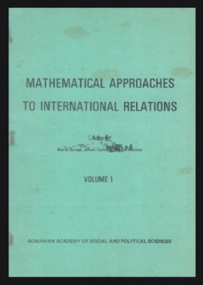 Mathematical approaches to International relations, vol. 1 Mario Bunge, M Malita foto