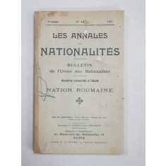Les Annales des Nationalites, Nation Roumaine, An III, Nr. 3-5, 1914