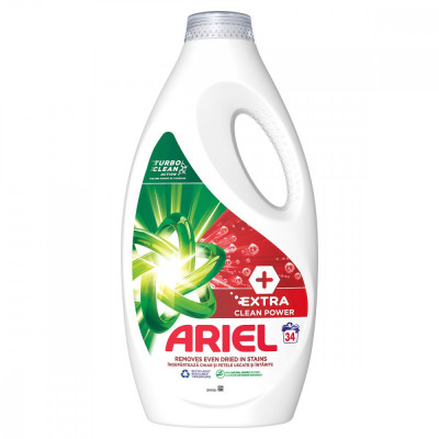 Detergent Lichid Pentru Rufe, Ariel, Extra Clean Power, 1.75 l, 35 spalari foto