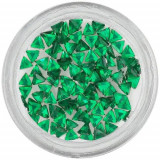 Strasuri unghii - triunghi, verde-smarald