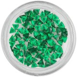Strasuri unghii - triunghi, verde-smarald, INGINAILS