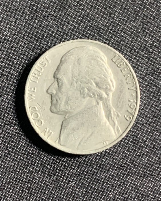 Moneda five cents 1979 USA