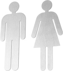 Door sign set for toilets foto